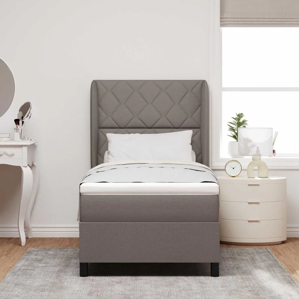 Letto a molle con materasso Talpa 100 x 200 cm Tessuto 3340617