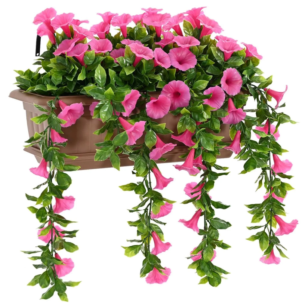 Fiori Artificiali Rosso Porpora 55 x 20 x 55 cm PE e Acciaio 42042384