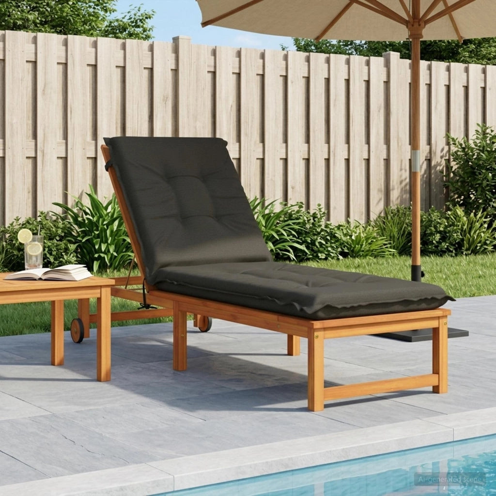 Cuscino per Lettino GEMERT 100% Poliestere Antracite 947378