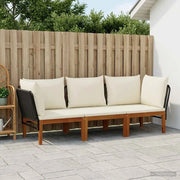 3 pcs Legno massiccio di acacia e corda Naturale 3407716