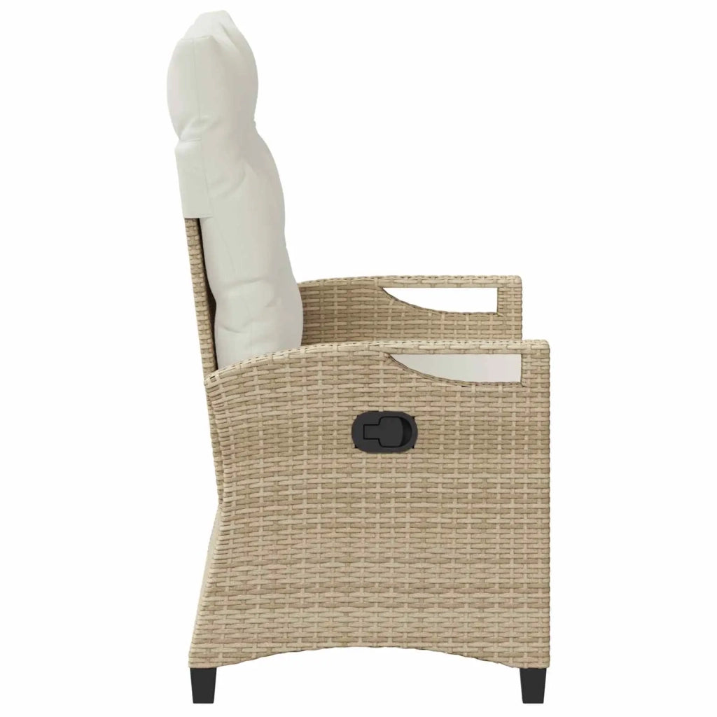 Panchina da giardino Beige e Crema 105 x 60 x 112 cm
