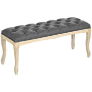 Panca imbottita con cuscini ¨C zephmum ¨C 110 cm grigio legno