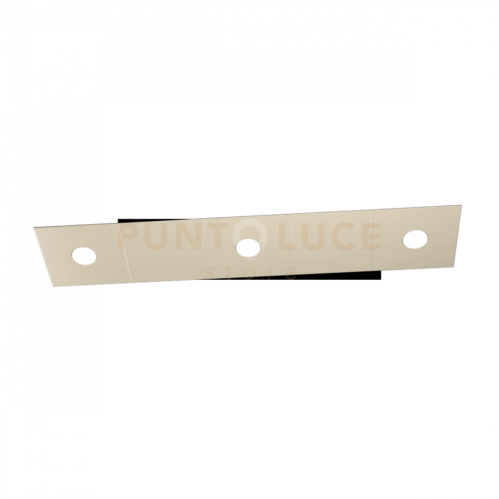 ECCENTRIC APPLIQUE-PLAFONIERA 3 LUCI + 2 DECORATIVO SABBIA 1156-3L2D-SA