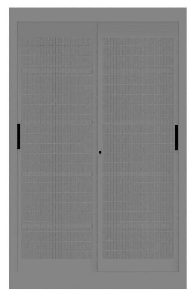 Armadio metallico per archiviazione con ante in rete scorrevoli cm. 120x60x200H