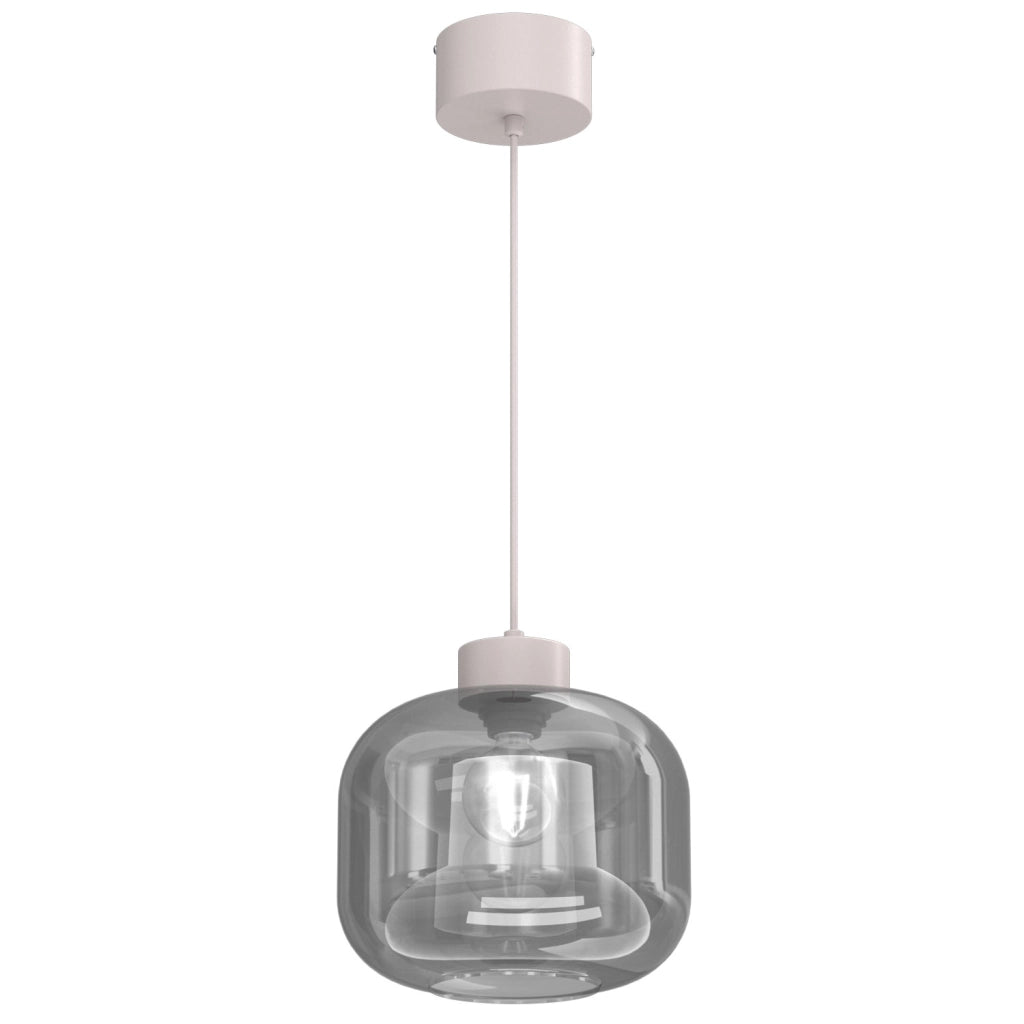 Lampada sospesa Galante 1 luce E27 cashmere Luminex