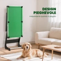 Tavolo da Biliardo Pieghevole con Stecche, Palle e Triangolo per Adulti e Bambini da 12 Anni, 104x55.5x68 cm