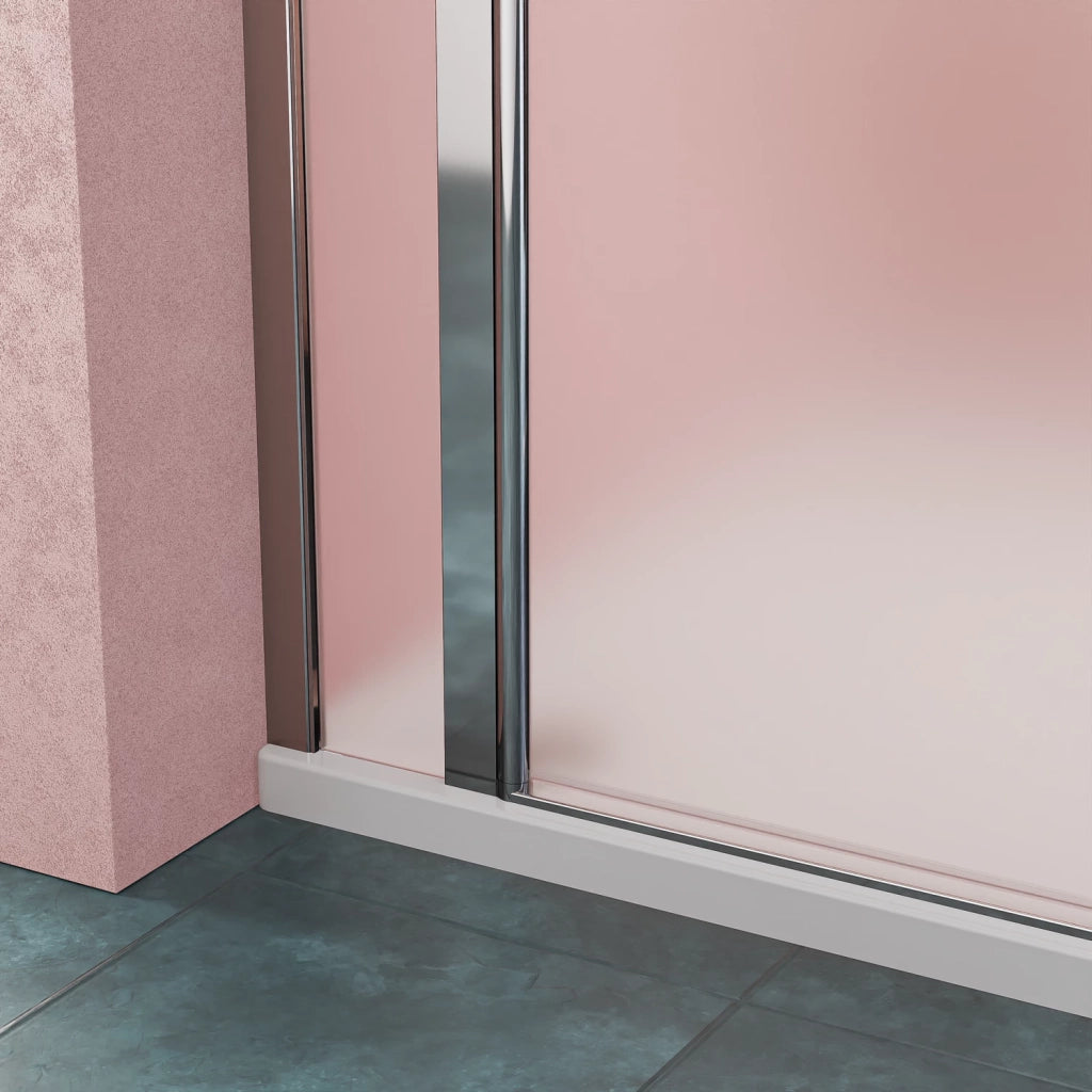 Box doccia angolare 80x95 cm in vetro 6mm opaco. con apertura a battente e parete fissa | Lang