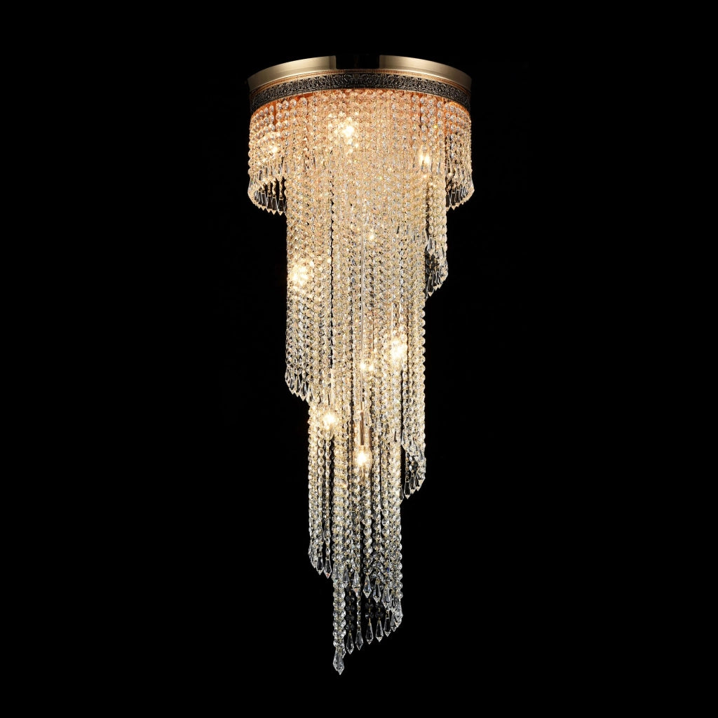 Lampadario palazzo cristallo oro 12xE14 Maytoni DIA522-CL-12-G