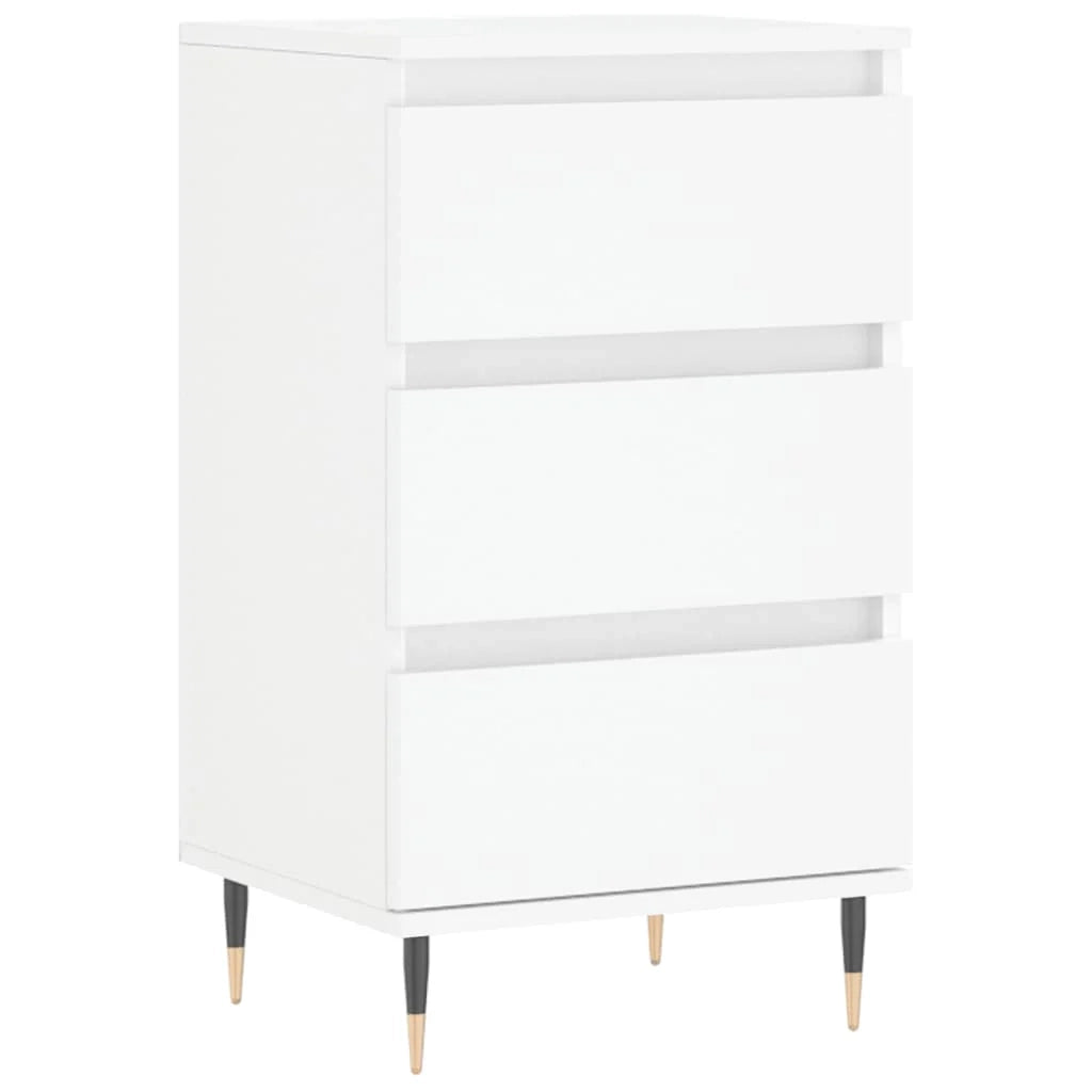Buffet credenza cassettiera mobiletto mobile contenitore organizer per cucina soggiorno salotto 40 x 35 x 70 cm legno ingegnerizzato bianco 02_0030299
