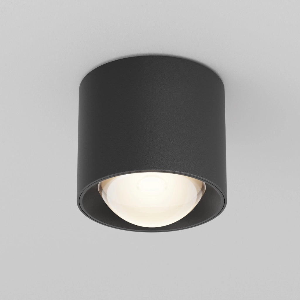 Faretto soffitto LENS LED 15W nero alluminio IP44 Maytoni