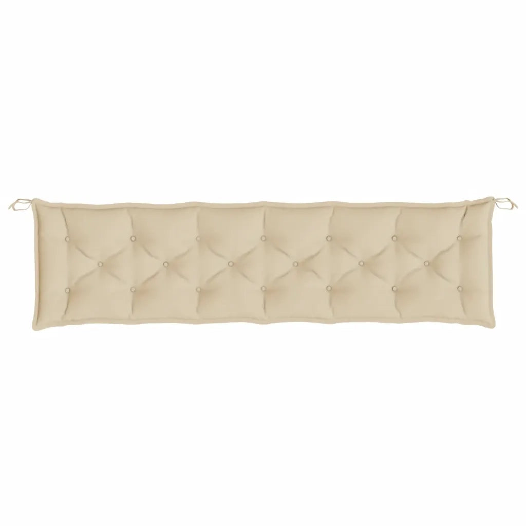 Cuscino per Panca Beige 200x50x7 cm in Tessuto Oxford 361643
