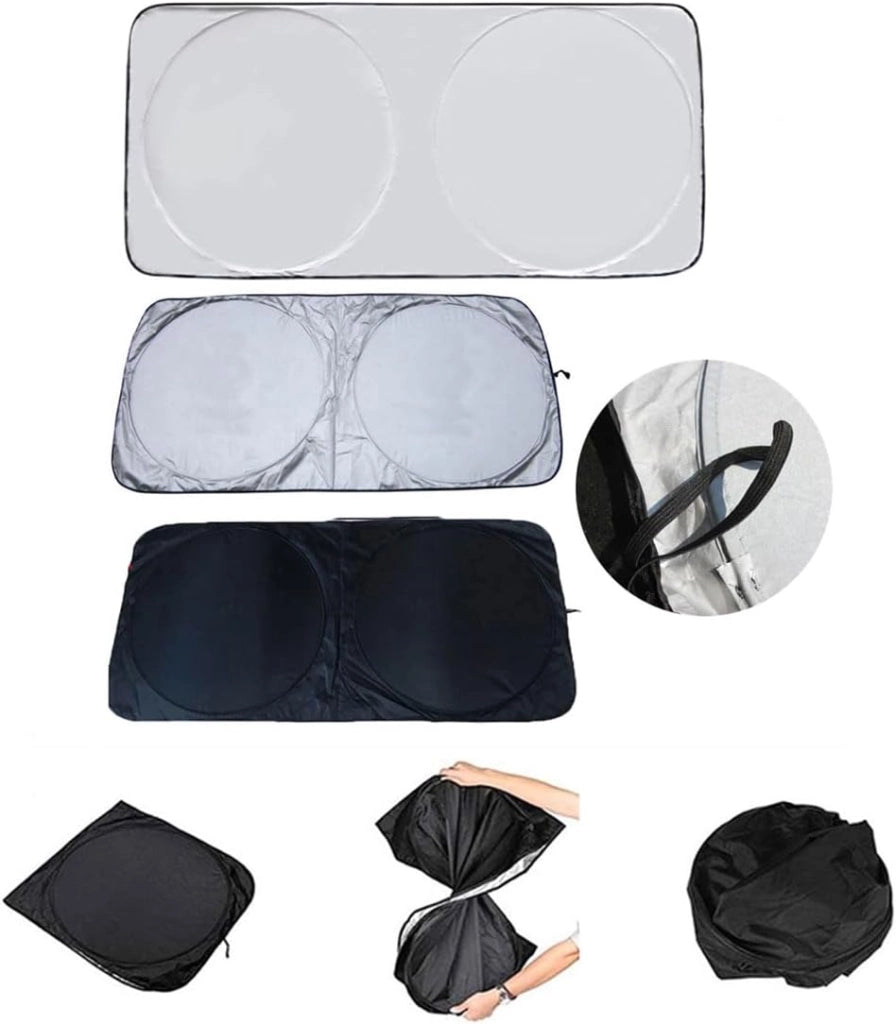Parasole Parabrezza Interno Auto 150X70cm Pieghevole Facile da Usare e Custodire