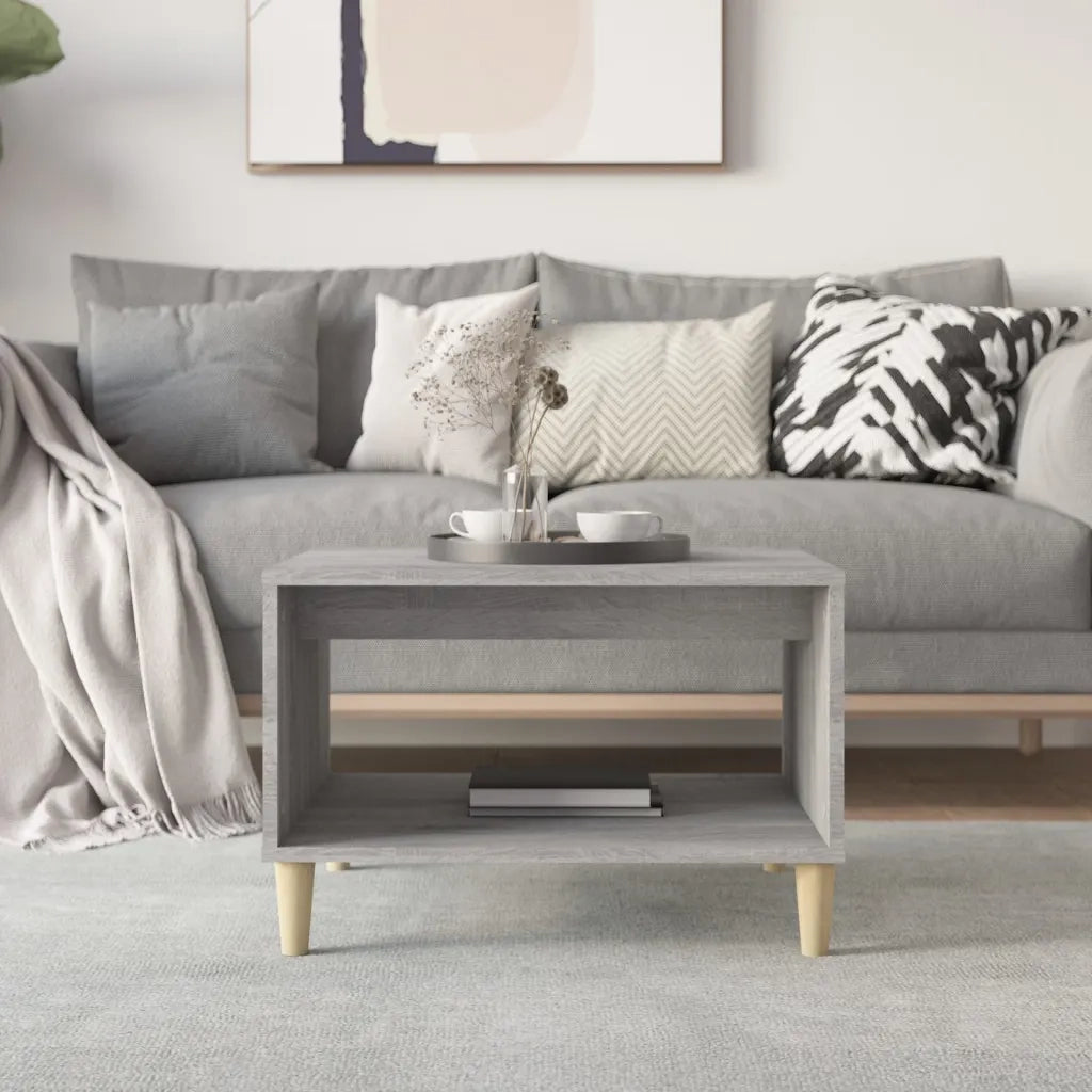 Tavolino da Salotto Grigio Sonoma 60x50x40 cm Legno Multistrato 817520