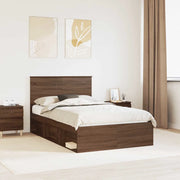 Struttura del letto Rovere Marrone 120 x 200 cm Pino massello 3409387