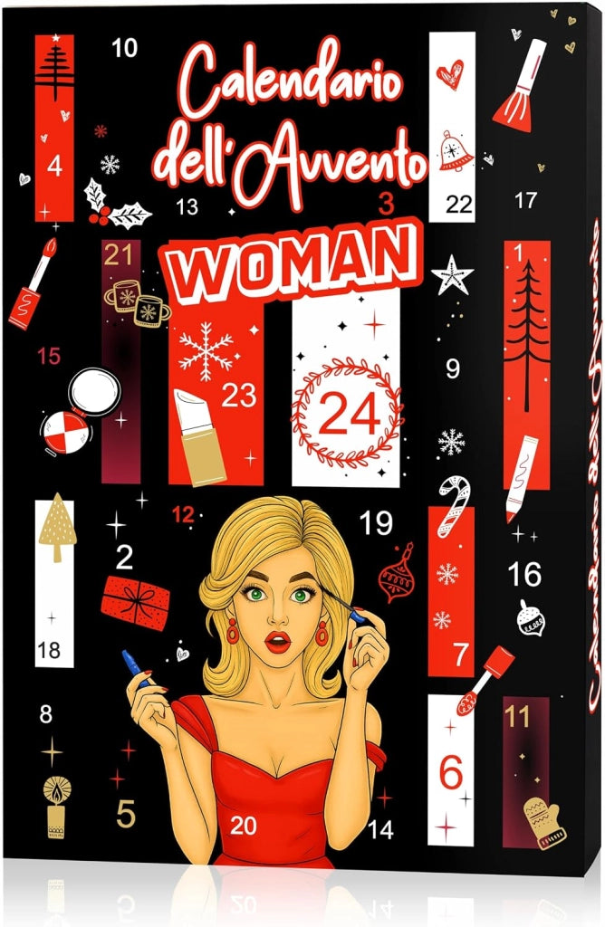 DMC Calendario Dell'Avvento Cosmetici Beauty Make Up  Sorprese Cosmetici Make Up e Skincare di Marchi Top, Garnier, Deborah, Rimmel, Douglas - Regalo Natale di Qualità per Amanti del Trucco