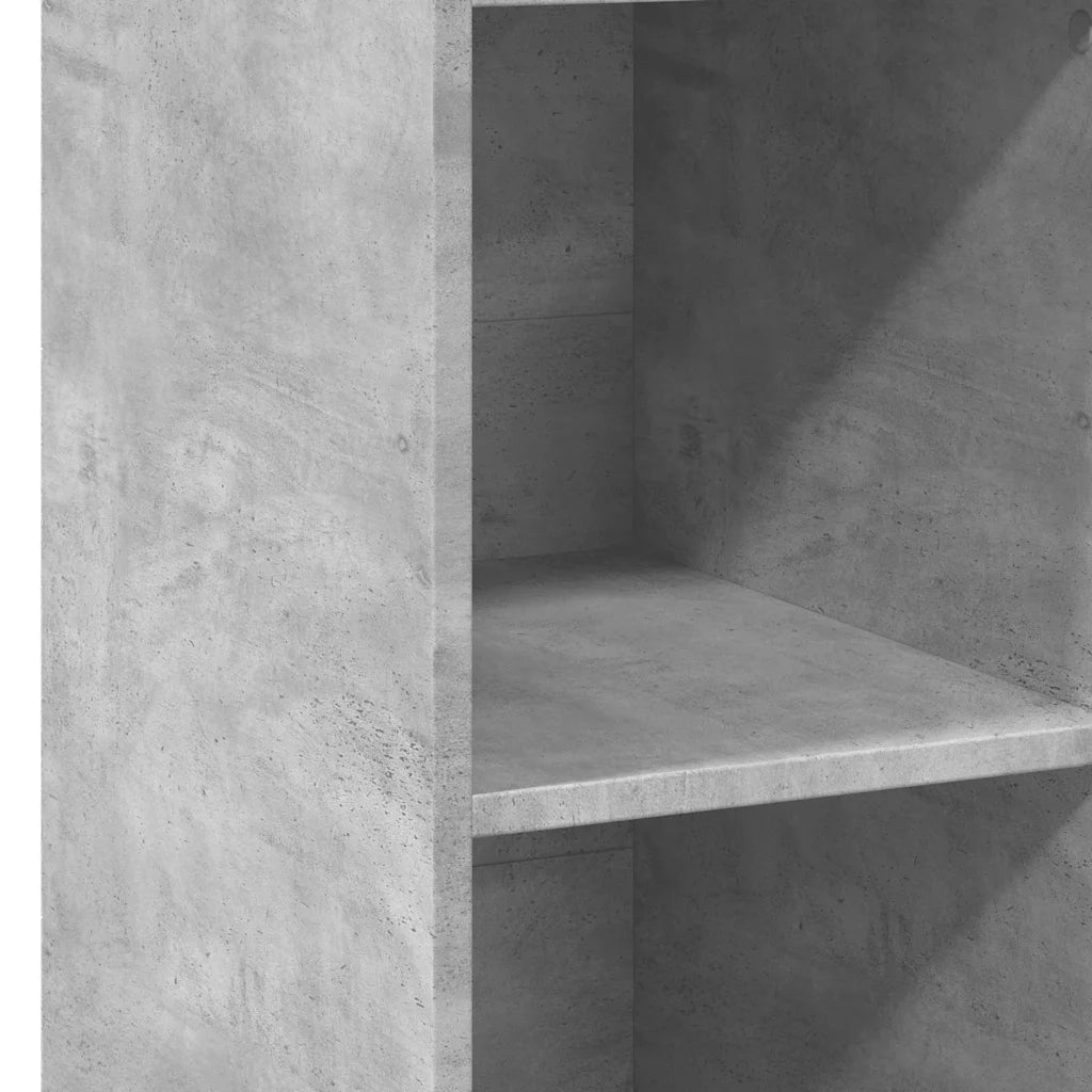 Credenza-Buffet-Armadio da cucina Grigio Cemento 40x41x124cm in Legno Multistrato