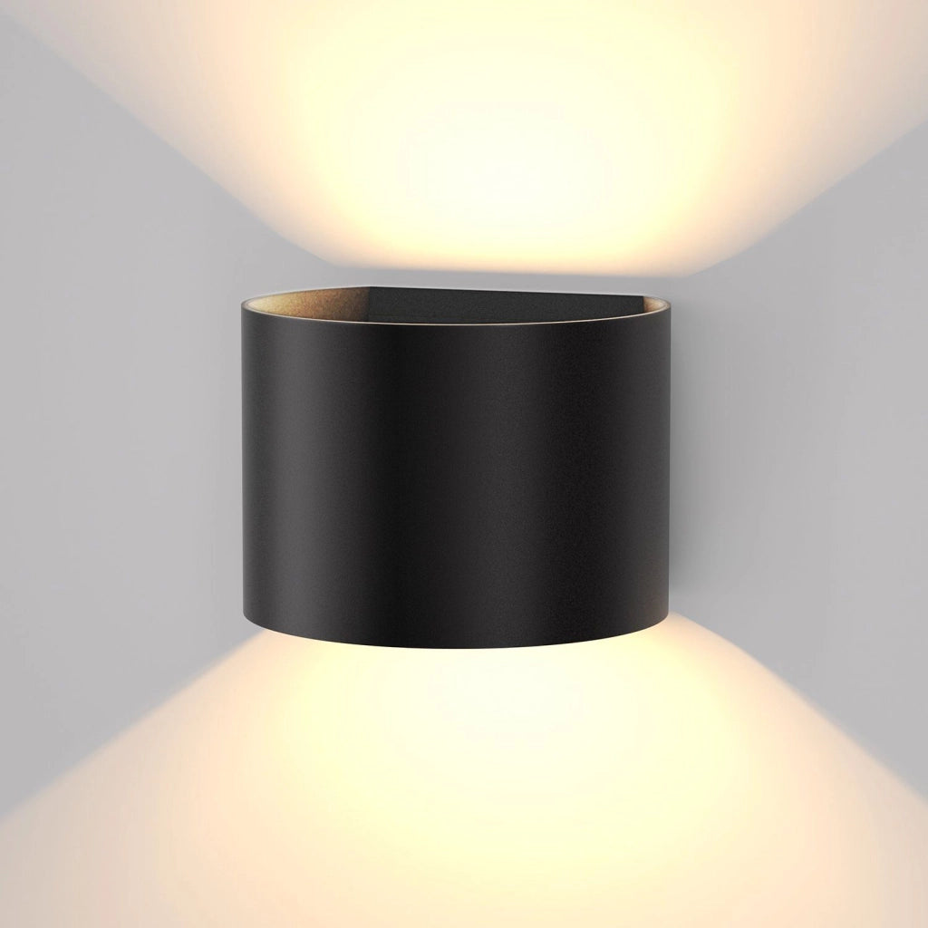 ZMH Moderna lampada da parete a LED per esterni con luce verso l'alto e verso il basso per camera da letto e corridoio
