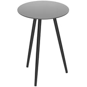 Tavolino da caff¨¨ rotondo ¨C Minimal ¨C vetro temperato, nero, ?40x50cm