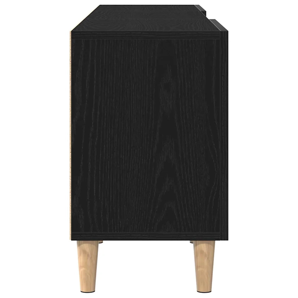 Mobile TV-Credenza per TV-Console TV Rovere Nero 150 x 30 x 50 cm Legno multistrato 813994