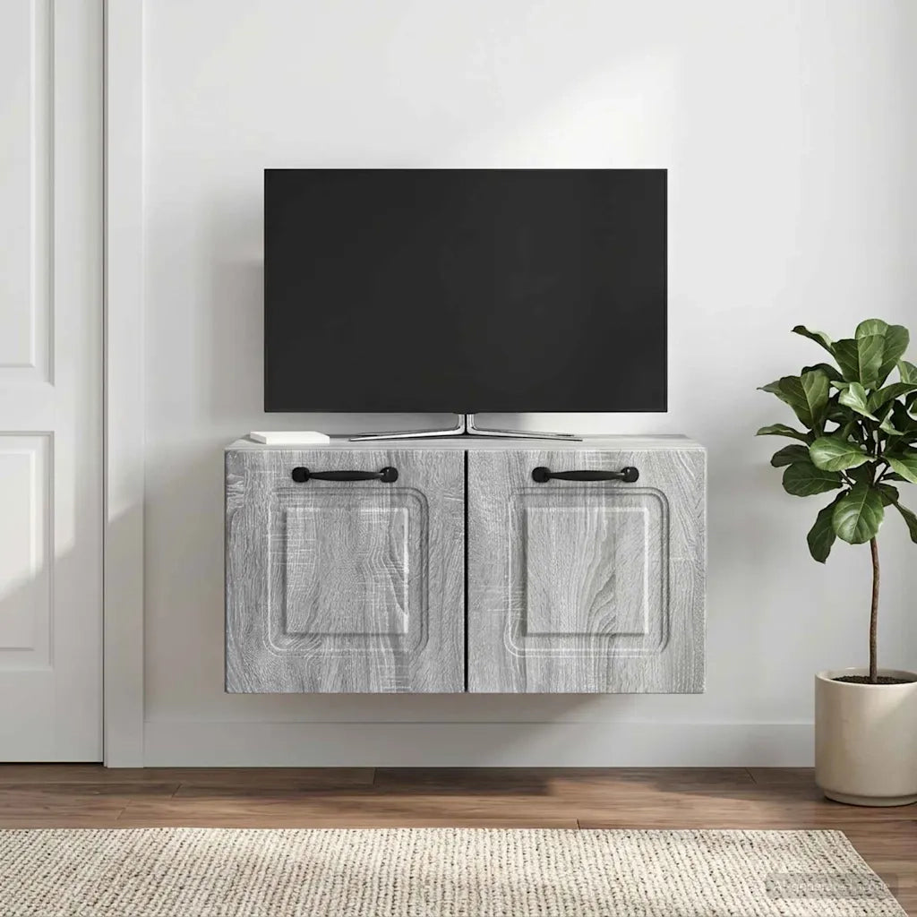 Mobile Porta TV da Muro Grigio Sonoma 59,5 x 31 x 30 cm 899391