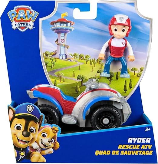 Paw Patrol, Quad di Ryder, Veicolo Giocattolo con Action Figure da Collezione,Spin Master,Eta 3+