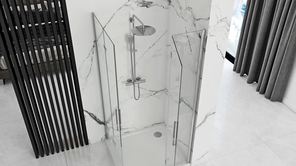 Cabina Doccia Rea Molier Chrome Double 80x90