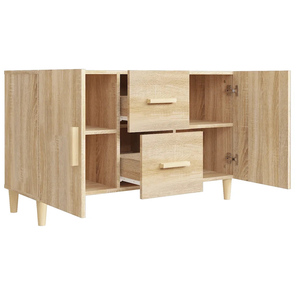 Credenza-Buffet-Armadio da cucina Rovere Sonoma 100x36x60 cm in Legno Multistrato 940824