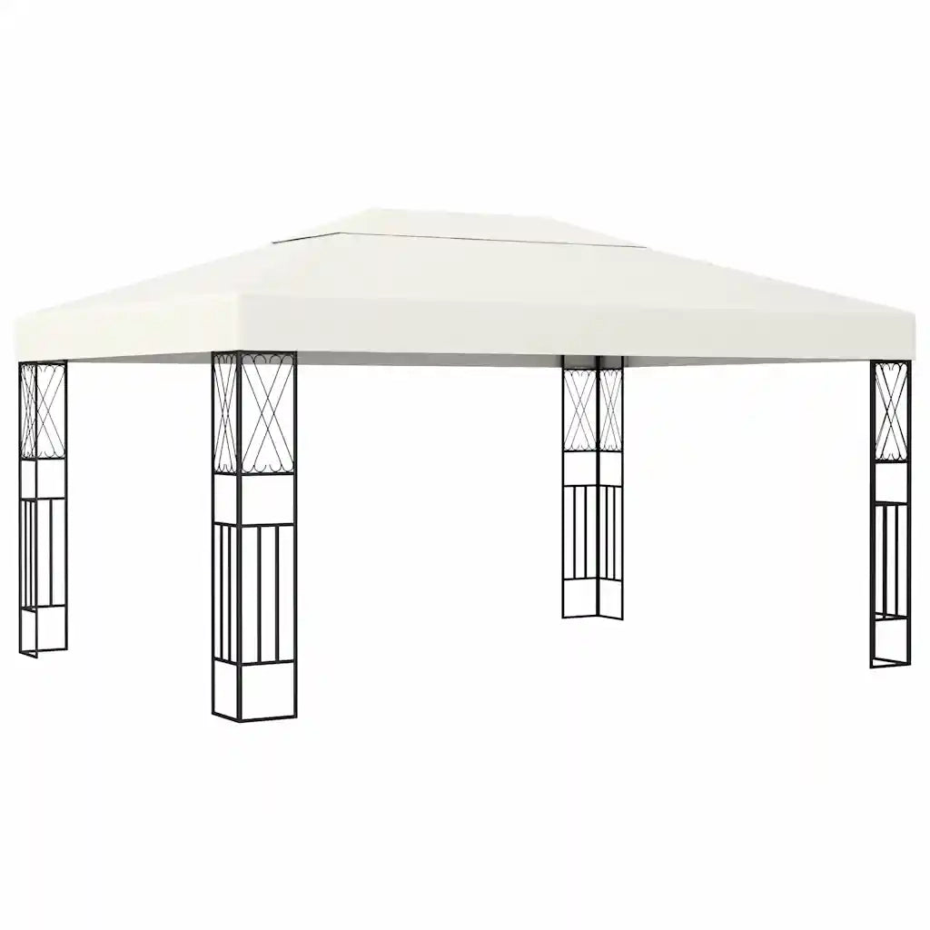 Gazebo 3x4 m Crema in Tessuto 48007