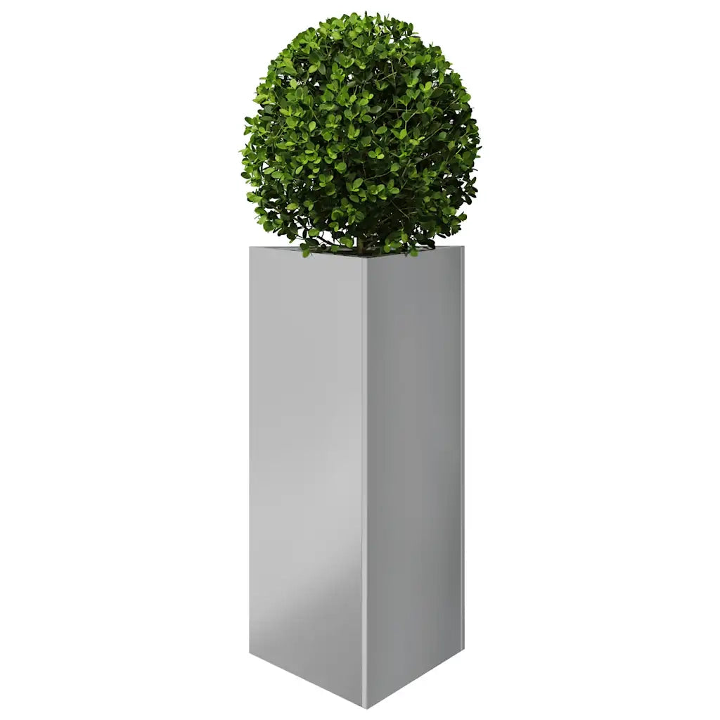 Fioriere 2 pz Triangolari 40x34,5x75 cm in Acciaio Zincato 851168