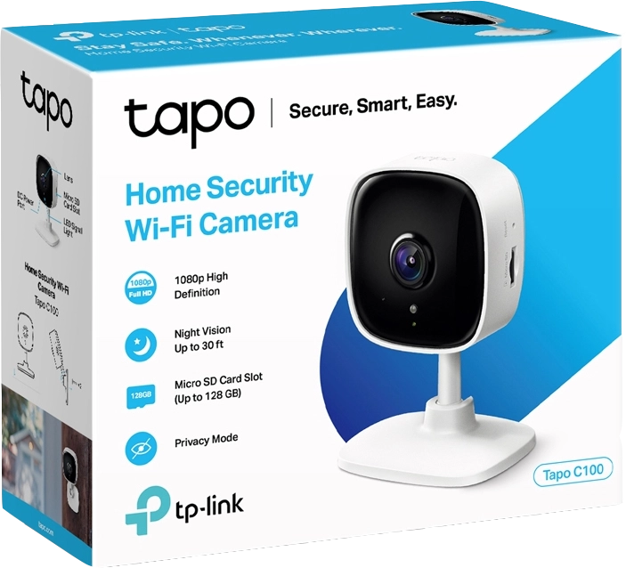 TP-Link Tapo C110 Cubo Telecamera di sicurezza IP Interno 1920 x 1080 Pixel Scrivania