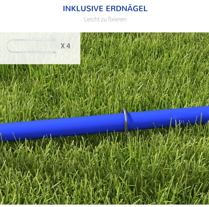 Set agility per cani con 4 archi e borsa, blu