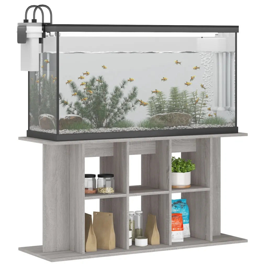 Supporto Acquario 120x40x60 cm Legno Multistrato Grigio Sonoma CFW7010484
