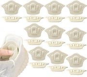 10 paia di supporti per tacco per scarpe aperte - cuscinetti per tacco imbottiti per comfort e prevenzione di screpolature - supporti antiscivolo per tacco per donne e uomini - riempitivo per scarpe troppo grandi - Beige
