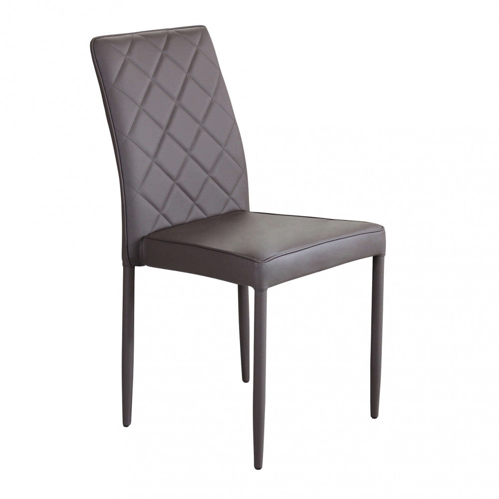 Sedia Blossom 41x50x91 h cm in Similpelle Marrone