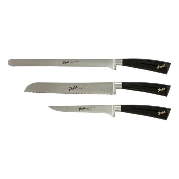 Berkel KEP3HS00SRBGB Elegance Coltello da Cucina Lama in Acciaio Inox 26 cm 3 pz colore Nero