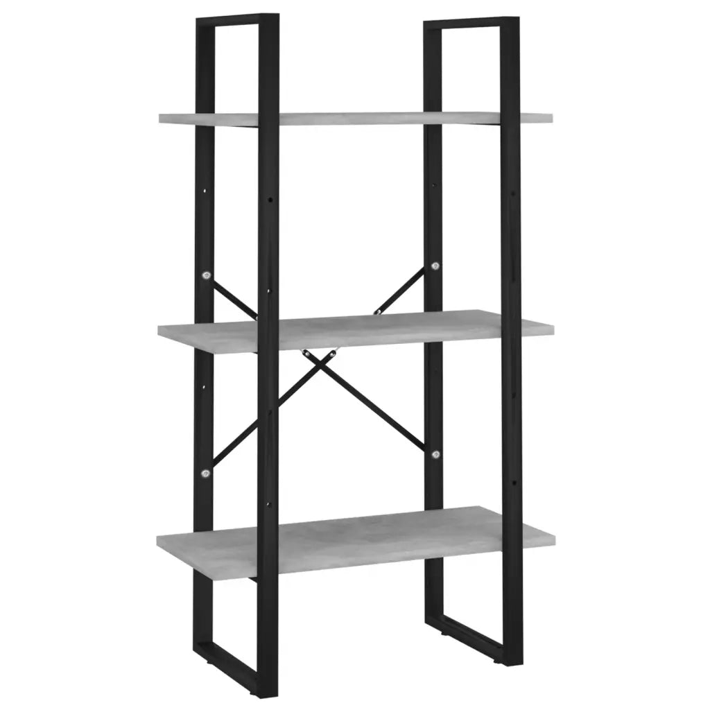 Scaffale Grigio Cemento 60x30x105 cm in Legno Multistrato 806511