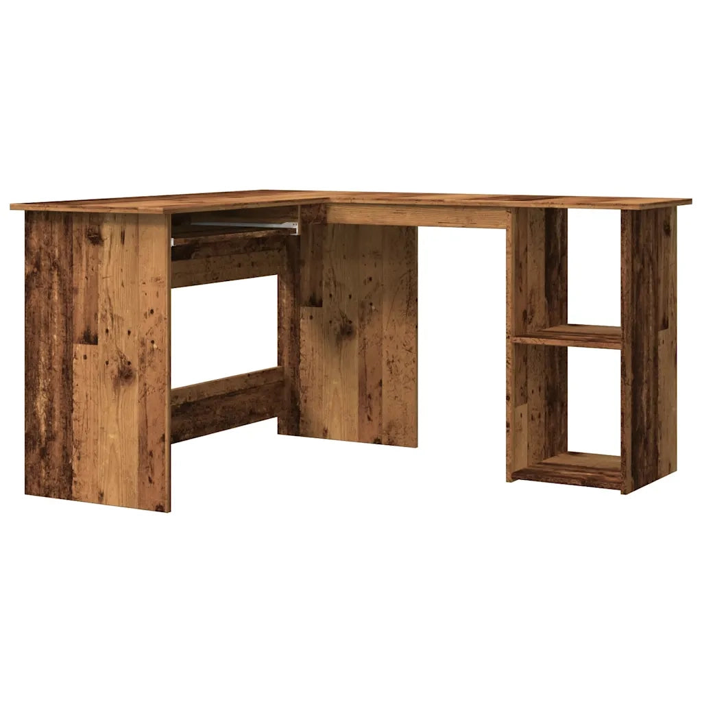 Scrivania Angolare Legno Antico 120x140x75 cm Legno Multistrato