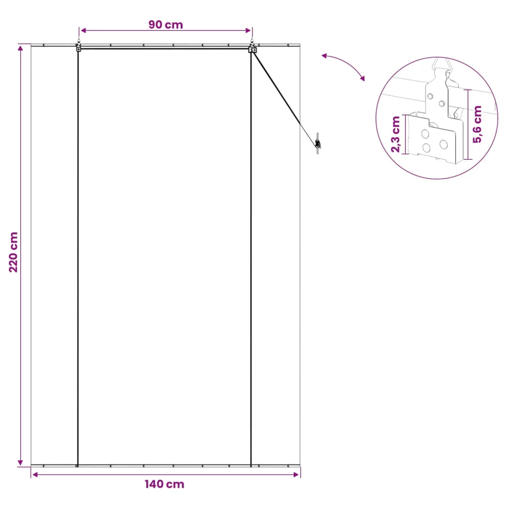 Tenda a rullo Grigio 140 x 220 cm Bambù 42039733