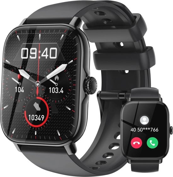 Orologio da polso per Uomini e Donne - 1,85" Schermo con Funzione di Chiamata, Orologio da fitness con 111+ modalità sportive, Contapulsazioni e Monitor del sonno