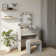 Tavolo da Trucco Grigio 60 x 40 x 70 cm Legno multistrato 865222