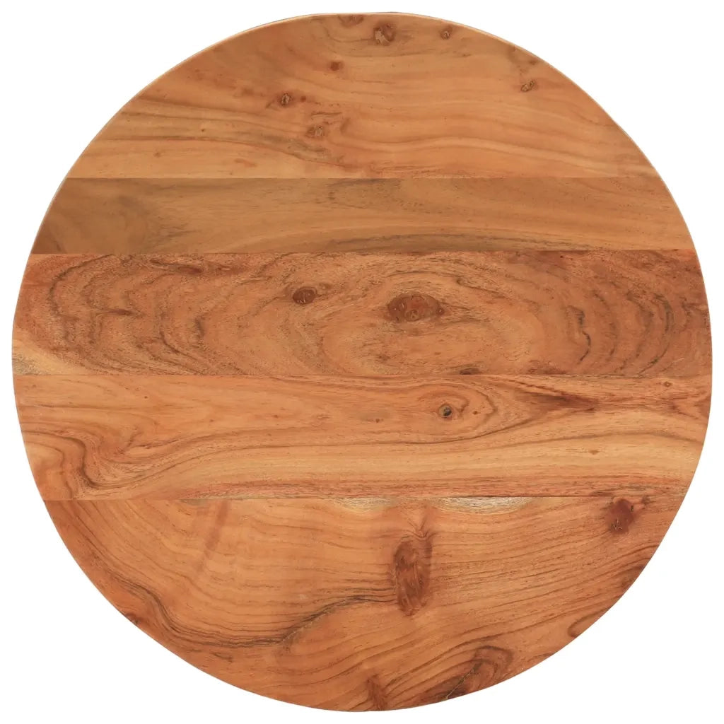 Piano per Tavolo Ã˜50x2,5 cm Rotondo in Legno Massello di Acacia