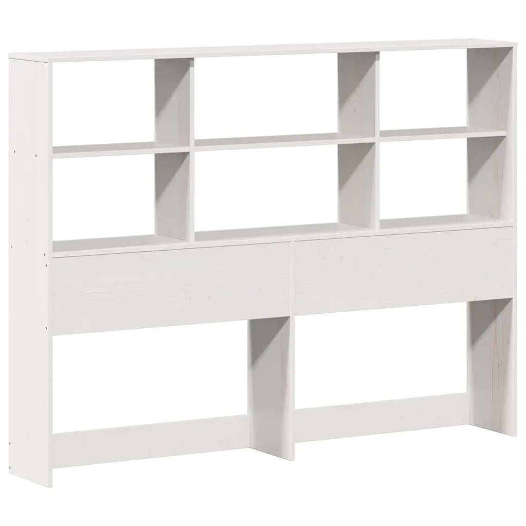 Letto Libreria senza Materasso Bianco 160x200 cm Legno di Pino 3321709