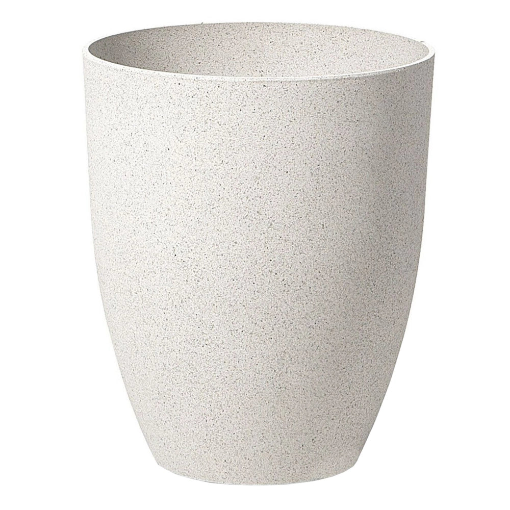 Vaso per piante in poliresina bianco sporco 35 x 35 x 42 cm per interni ed esterni
