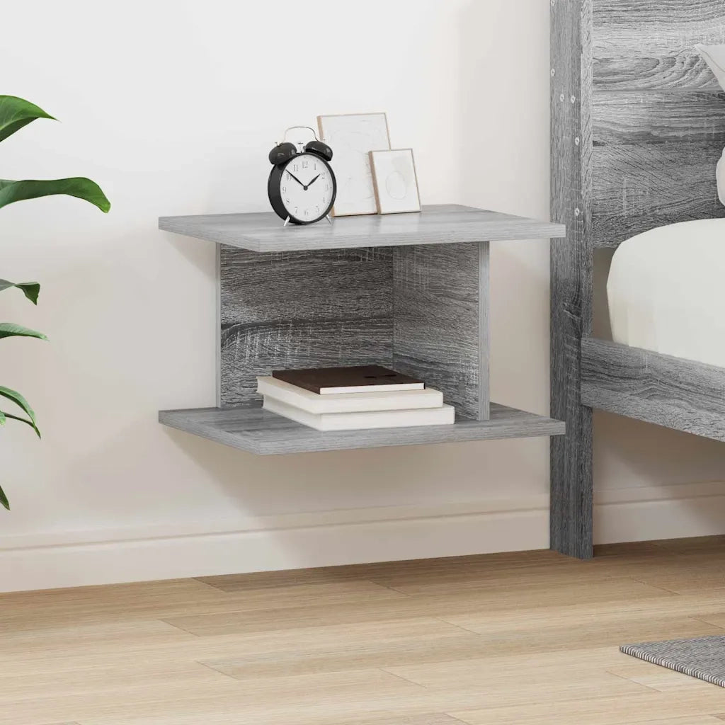 Comodino Grigio Sonoma 40 x 30 x 25 cm Legno multistrato 891178