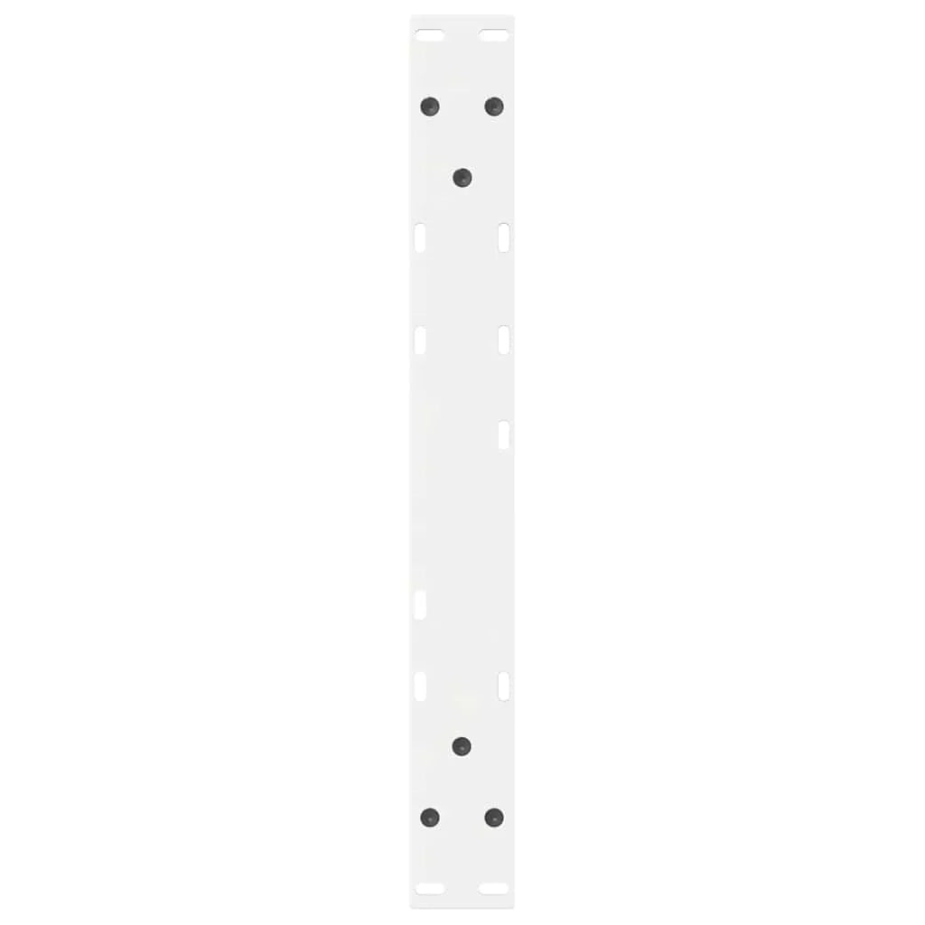 Set di 2 gambe regolabili per tavolino da caffè design moderno 60 x 42-43,3 cm acciaio bianco 02_0056995