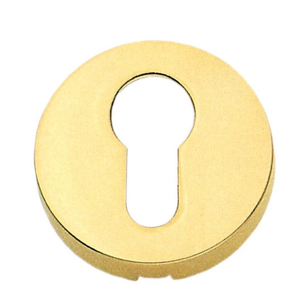 10pz bocchetta coprivite ottone lucido mm.45 foro yale cod:ferx.49052