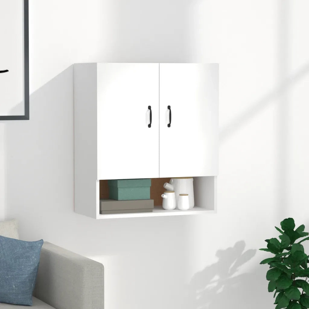 Armadietto a Muro | Mobile a Parete Bianco 60x31x70 cm in Legno Multistrato