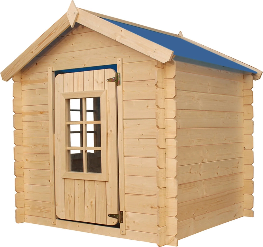 Casetta per Bambini - L111xL113xA121cm/0,9 m2 - Timbela M570M-1 (tetto blu)