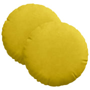 Cuscini per Seduta 2 pz | Cuscini per sedie Giallo ?30 x 13 cm Velluto