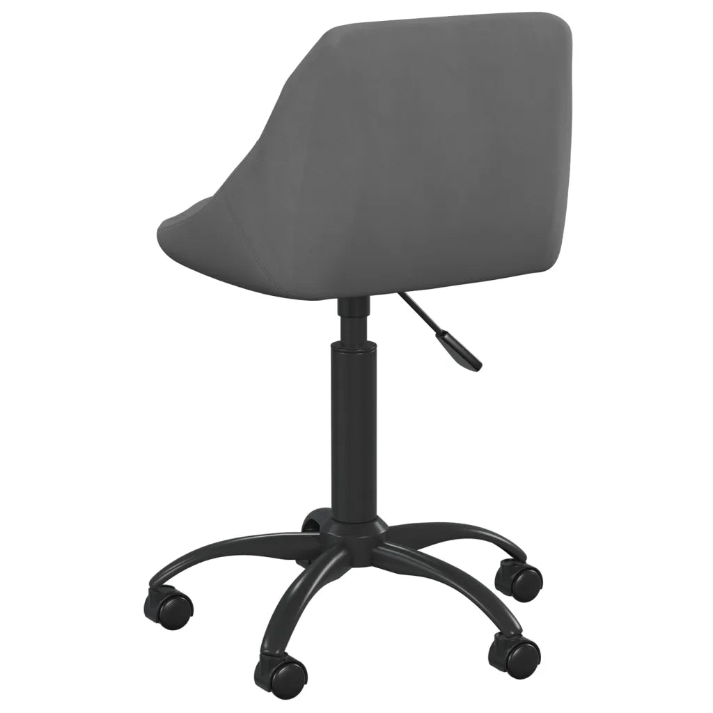 Sedia da Ufficio Grigio Scuro in Velluto 3088847